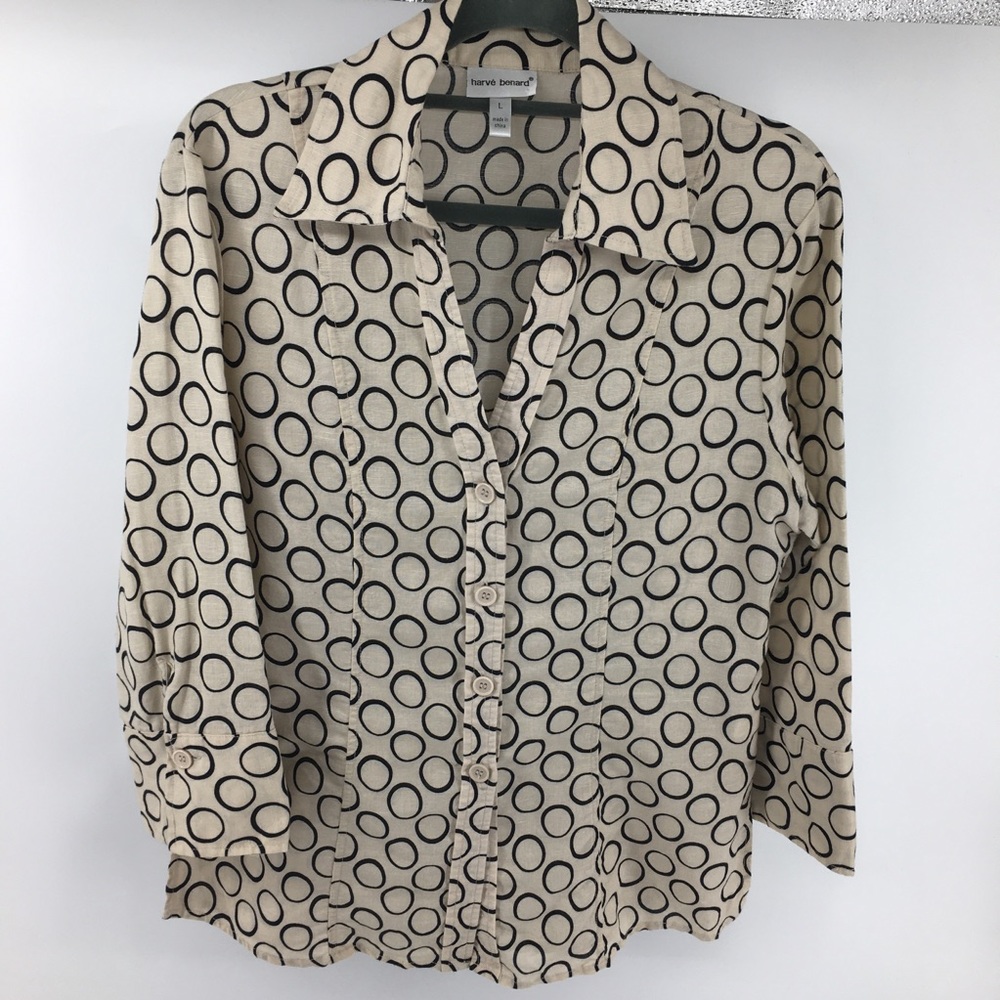 Harvé Benard Button Down Linen Shirt